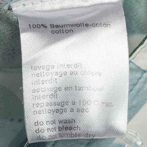 Akris Punto "Bleached Denim" Tropical Leaves-Print Cotton Poplin Shift Dress - Picture 11 of 12